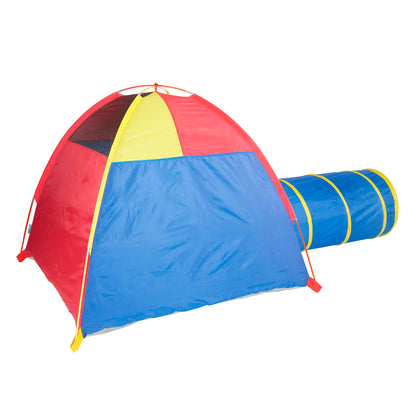 Pacific Play Tents Kids Hide-Me Dome Tent and Crawl Tunnel Combo for Indoor/Outdoor Play