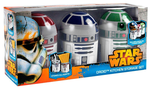 STAR WARS R2D2 Novelty Kitchen Storage Containers Set of 3