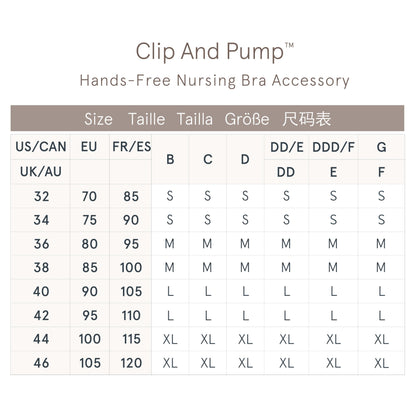 Bravado Designs Sustainable Clip and Pump Hands-Free Pumping Accessory | Dove Heather | M