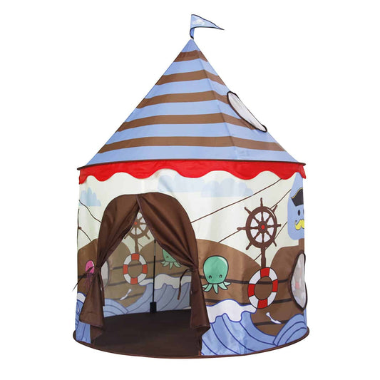 Homfu Play Tent for Kids Castle for Children Boys and Girls Viking Pattern Pop up Tent As