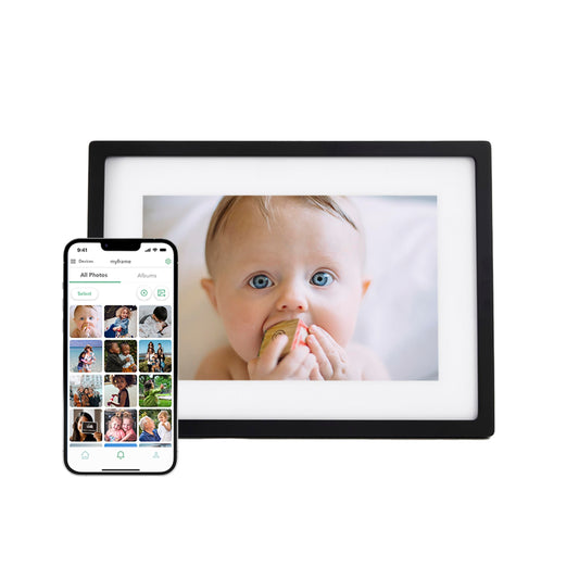 Skylight Digital Picture Frame WiFi Enabled with Load from Phone Capability Touch Screen Digital Photo Frame Display 10 Inch Black
