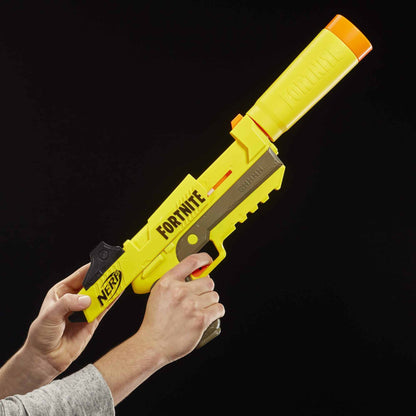 NERF Fortnite SP-L Elite Dart Blaster with Detachable Barrel and 6 Official Nerf Fortnite Elite Darts