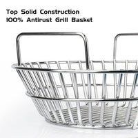 Charcoal Basket, Grill Ash Basket for Big Green Egg Large, 14 Inches Stainless Steel Ash Basket