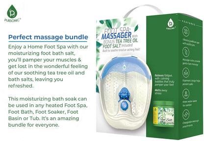 PURSONIC's Ultimate Foot Care Kit Foot Spa, Pedicure Tools, Massager