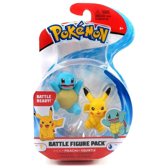 Pokemon Battle Feature Figure Action Ready (Pikachu and Squirtle)