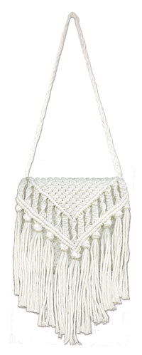 Design Works Crafts Purse Macrame Kit, White