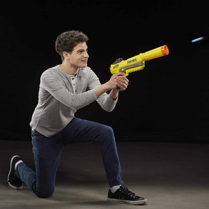 NERF Fortnite SP-L Elite Dart Blaster with Detachable Barrel and 6 Official Nerf Fortnite Elite Darts