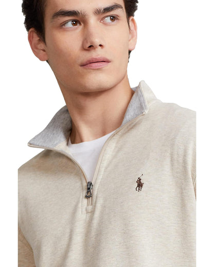 Polo Ralph Lauren Men's Big & Tall Jersey Quarter-Zip Pullover 2XB
