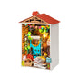 Hands Craft DIY Miniature House Kit | 3D Model Craft Kit | Pre Cut Pieces | LED Lights | Adult Teen | Perfect for Beginners | Mini Town Series: Borrowed Garden (DS013)