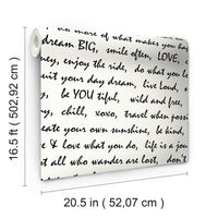 RoomMates Black Dream Big Script Peel and Stick Wallpaper 20.5