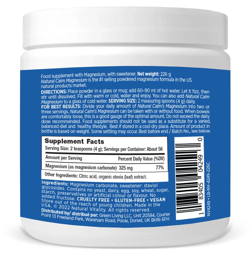 NATURAL VITALITY Original Calm Magnesium Drink Mix, 8 OZ