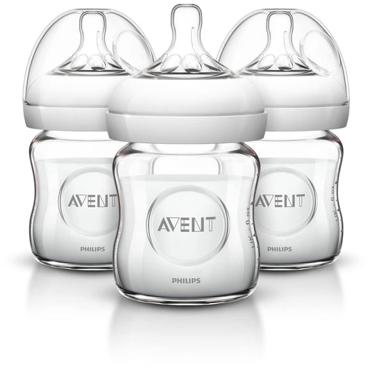 Philips AVENT Natural Glass Bottle, 8 Ounce Pack of 3