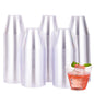 JOLLY CHEF 200 Pack 9 oz Clear Disposable Plastic Cups, Clear Plastic Cups Tumblers, Heavy-duty Party Glasses, Disposable Cups for Thanksgiving, Halloween,Christmas Party