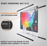 Newverest Magnetic Hanger Poster Frame (24