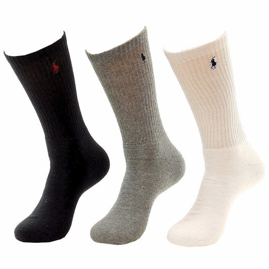 Polo Ralph Lauren Mens Solid Sport Casual Socks XL Fits 13-16