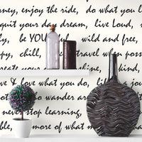 RoomMates Black Dream Big Script Peel and Stick Wallpaper 20.5