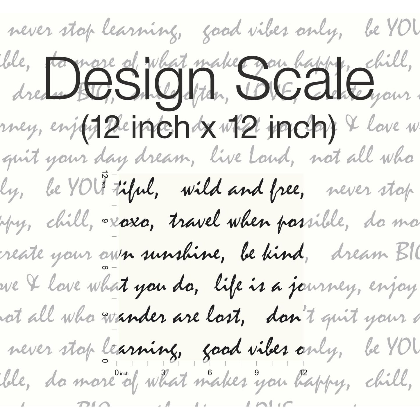 RoomMates Black Dream Big Script Peel and Stick Wallpaper 20.5" x 16.5 feet