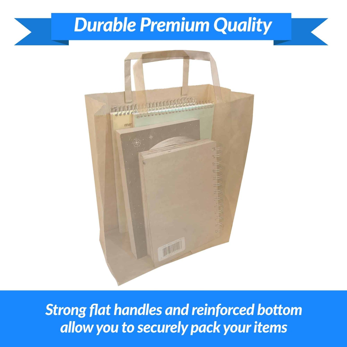 Reli. 110 Pack | 10"x5"x13" | Brown Paper Bags w/Handles | Ideal for Gift Bags, Shopping Bags, Retail