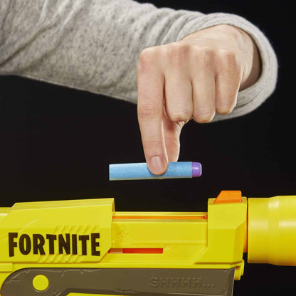 NERF Fortnite SP-L Elite Dart Blaster with Detachable Barrel and 6 Official Nerf Fortnite Elite Darts