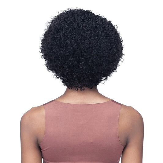 Bobbi Boss Unprocessed Human Hair Wig MediFresh Wet N Wavy MH1305 Janea (NATURAL BR)