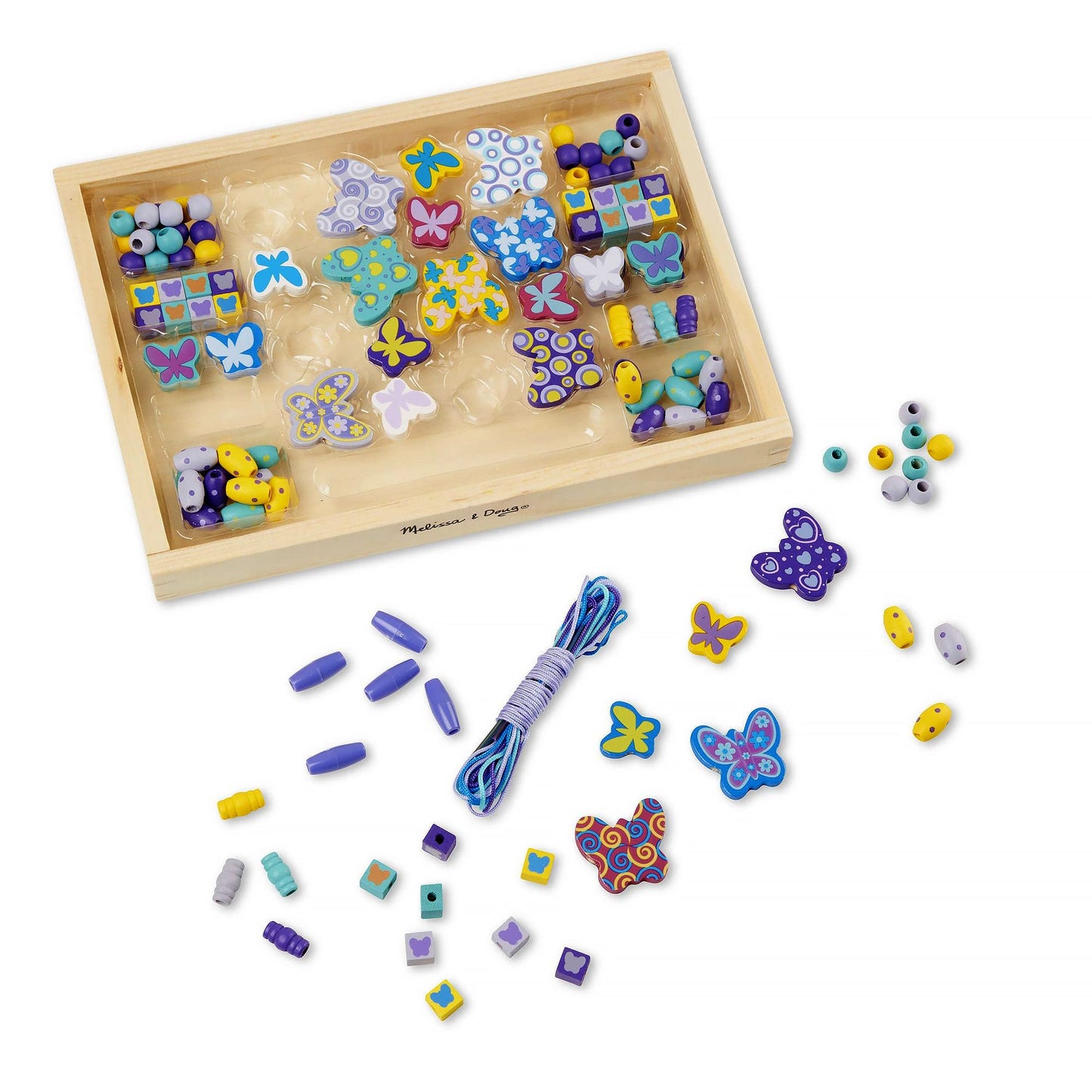 Melissa & Doug Butterfly Friends Bead Set, 1 EA