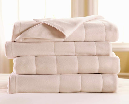 Sunbeam Royal Dreams Twin Heated Blanket, Seashell