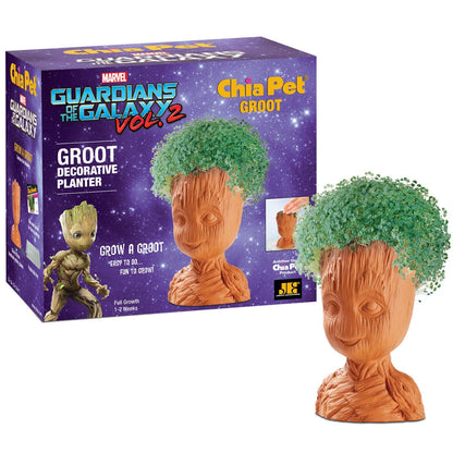 Chia Pet Groot with Seed Pack, Decorative Pottery Planter, Easy to Do and Fun to Grow, Novelty Gift, Perfect for Any Occasion
