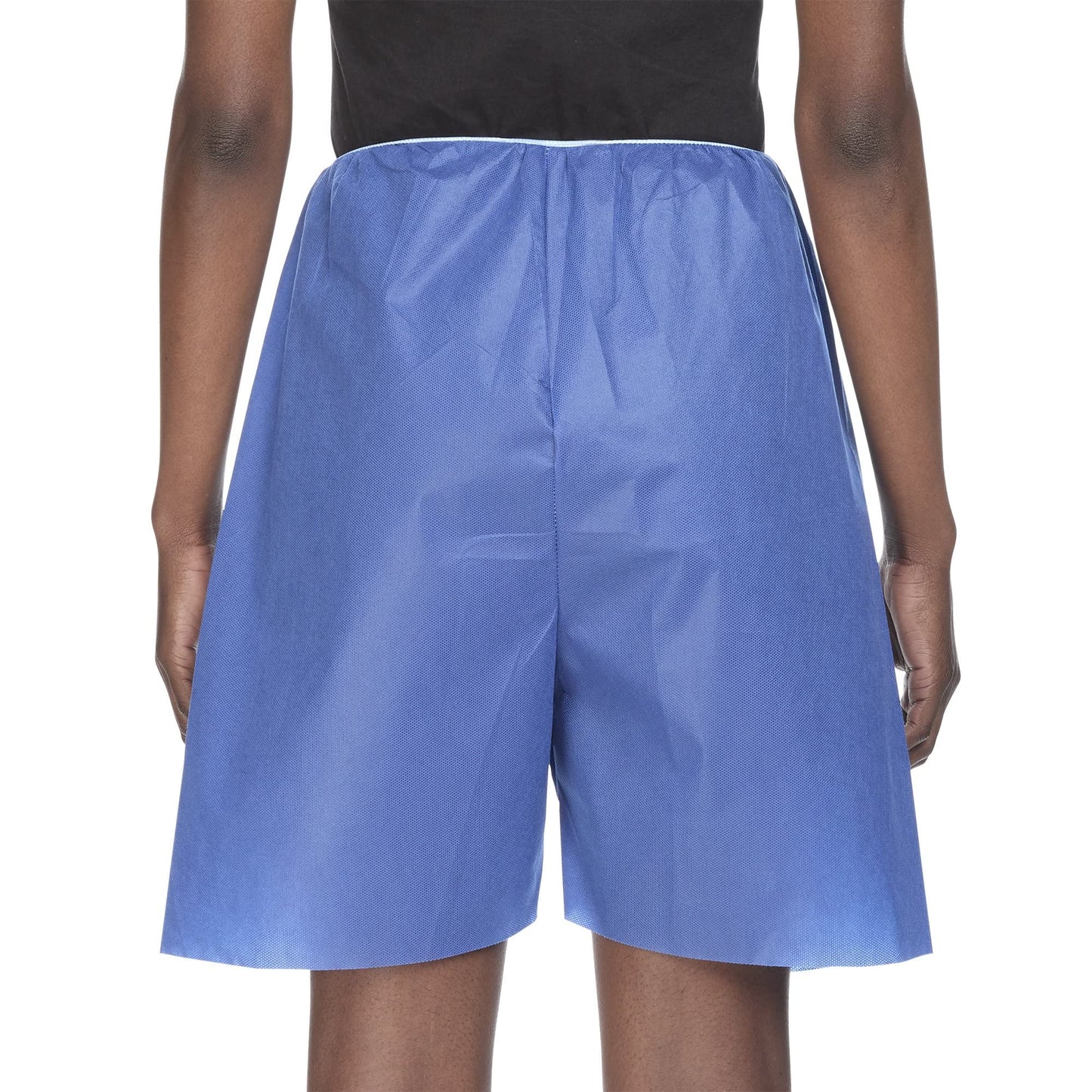 McKesson Patient Exam Shorts, Disposable - Non-Woven Material, Elastic Waist, Blue - Fits 38 in to 48 in Waist, Size XL, 25 Count