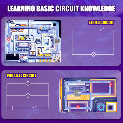 Japace Electricity Science Kits for Kids Age 8-10-12-14, 10 STEM Projects, Paper Circuits Activities, Physics Lab Experiments for Learning & Education, Christmas Birthday Gifts for 8+ Boys Girls