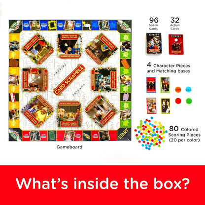 AQUARIUS Friends Card Scramble Board Game - Fun Family Party Game for Kids, Teens & Adults - Entertaining Game Night Gift - Officially Licensed Friends TV Show Merchandise