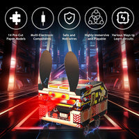 Japace Electricity Science Kits for Kids Age 8-10-12-14, 10 STEM Projects, Paper Circuits Activities, Physics Lab Experiments for Learning & Education, Christmas Birthday Gifts for 8+ Boys Girls