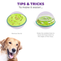 Outward Hound Nina Ottosson Wobble Bowl Dog Game -Interactive Slow Feeder Bowl Dog Game