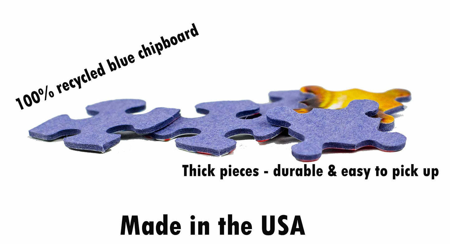 White Mountain Puzzles in The Cheap Seats - 500 Piece Baseball Puzzle - 24” x 30”