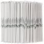 TableCraft – Straws – 10" (8mm) – Paper, Solid White, Wrapped, 500 per pack