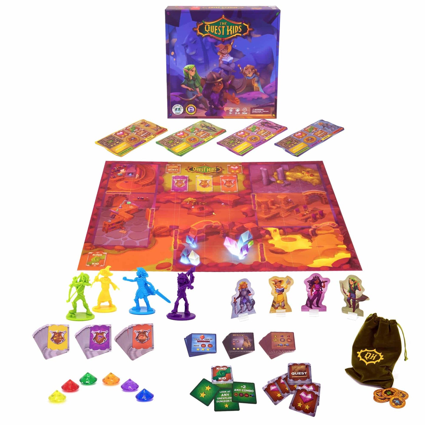 The Quest Kids - Fantasy Themed Board Game for Kids Ages 5+, Family Fantasy Tabletop Adventure for Boys and Girls