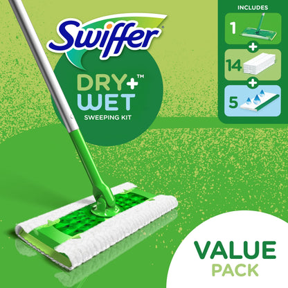 Swiffer 75725 Swiffer Sweeper Dry + Wet Sweeping Kit