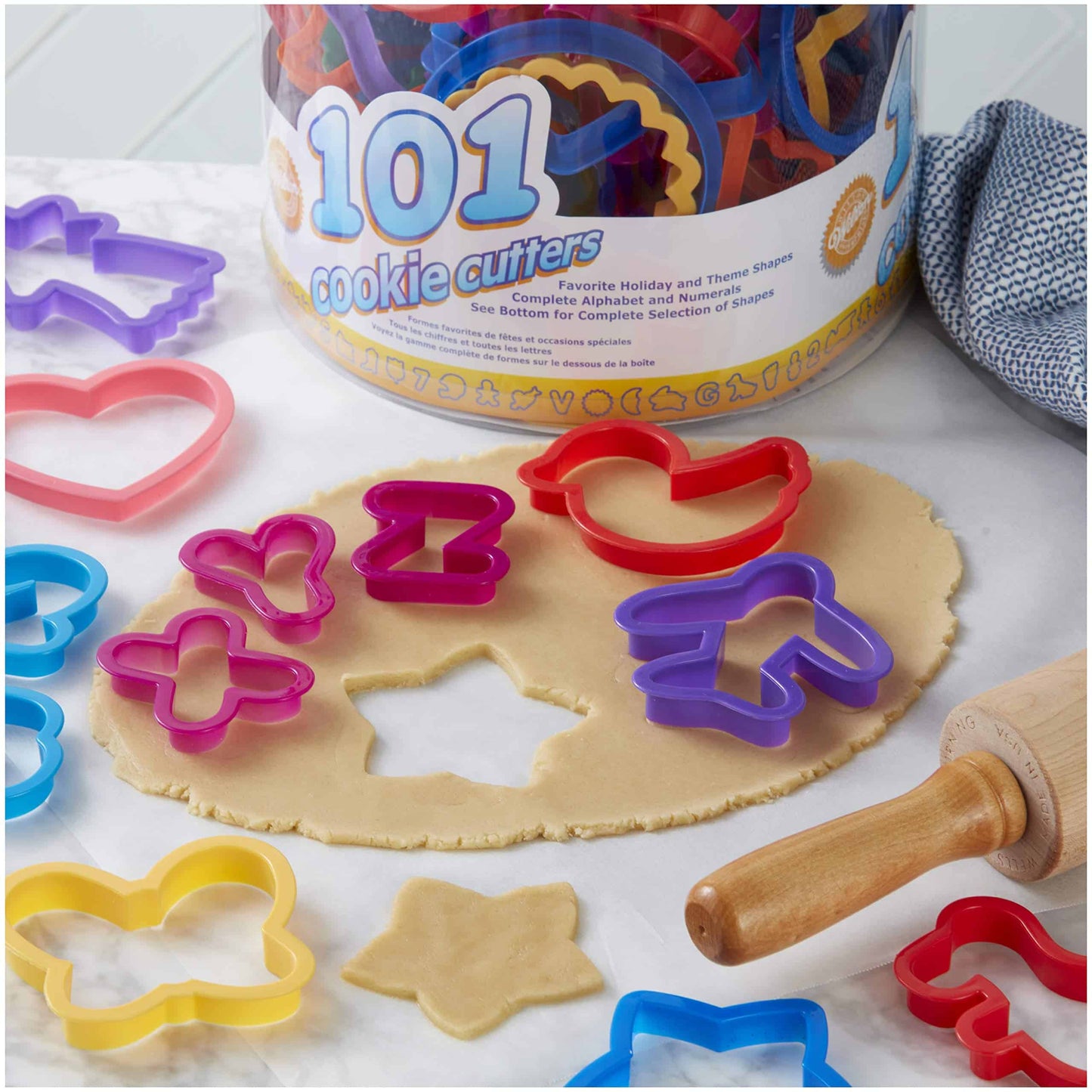 Wilton Cookie Cutters Plastic 101 Pieces