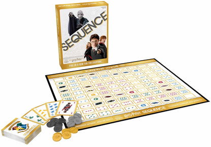Harry Potter Sequence Board Game - Five-in-A-Row Fun for Everyone - Featuring Witches and Wizards from Harry Potter by Goliath