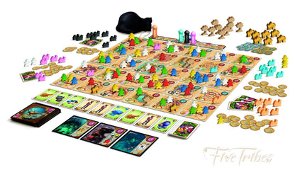 Five Tribes Board Game Conquer the Sultanate of Naqala! Worker Placement Strategy Game for Kids & Adults Ages 13+ 2-4 Players,