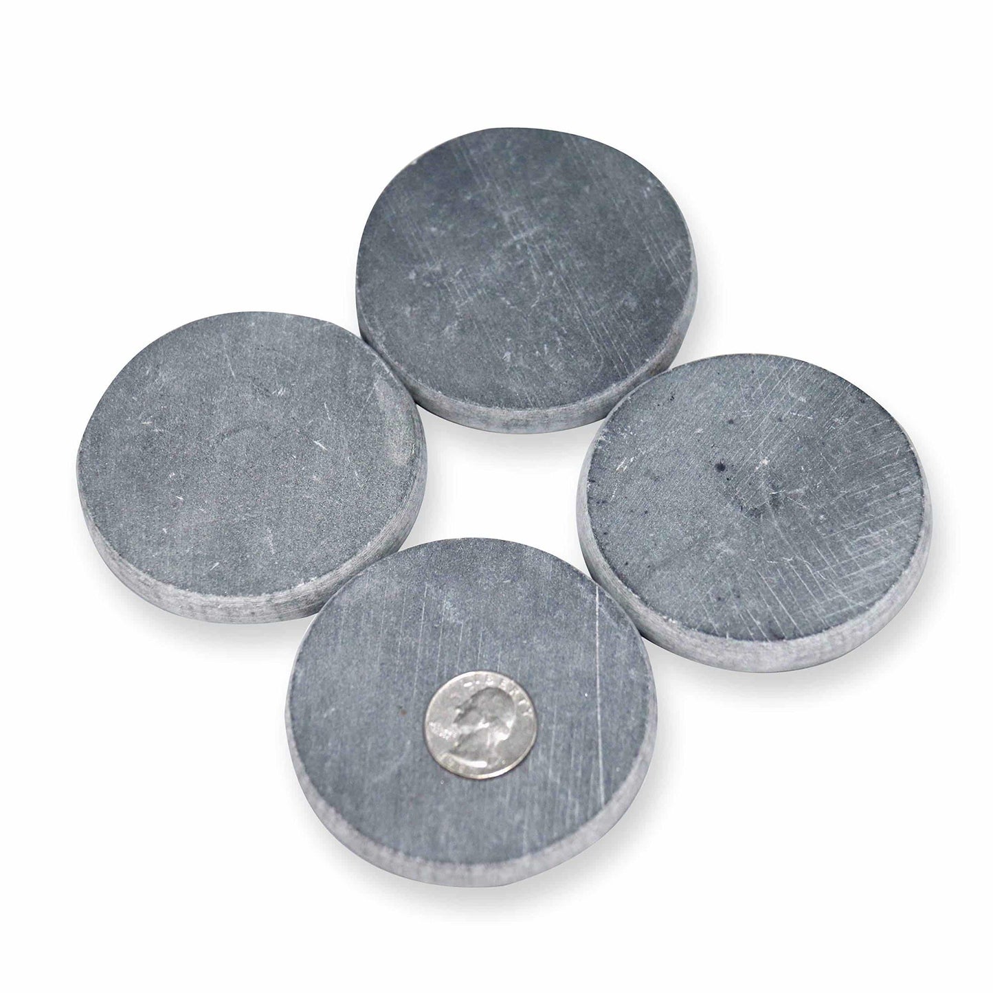 10 Round Stones for Rock Painting – 3.15" Inch Diameter Perfectly-Round 100% Natural Basalt Stone Canvases, Flat, Super Smooth, Non-Porous, Uniform in Shape and Size, for Mandala and Kindness Stones