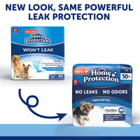 Hartz Home Protection Unscented Odor Eliminating Gel Dog Pads - 50 Count