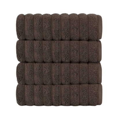 Classic Turkish Towels CTT Turkish Bath Towels Set of 2 (27"x54") (Chcocolate)