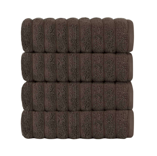 Classic Turkish Towels CTT Turkish Bath Towels Set of 2 (27"x54") (Chcocolate)