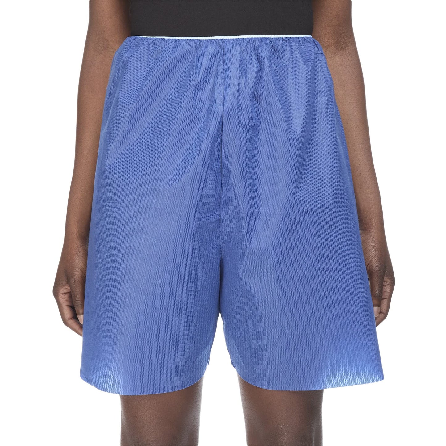 McKesson Patient Exam Shorts, Disposable - Non-Woven Material, Elastic Waist, Blue - Fits 38 in to 48 in Waist, Size XL, 25 Count