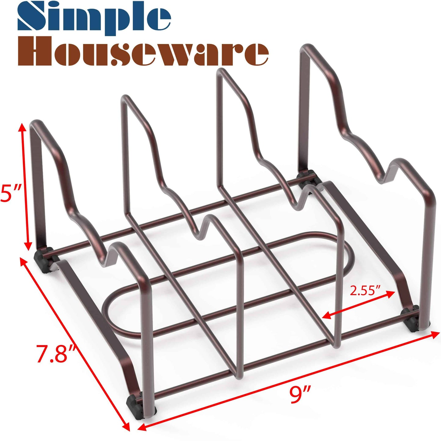 Simple Houseware Kitchen Houseware Organizer Pantry Rack, Bronze