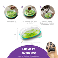 Outward Hound Nina Ottosson Wobble Bowl Dog Game -Interactive Slow Feeder Bowl Dog Game