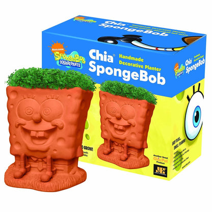 Chia Pet with Seed Pack, Decorative Pottery Planter, Easy to Do and Fun to Grow,