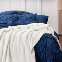 Bedsure Sherpa Fleece Throw Blanket for Couch - Thick and Warm Blanket for Winter, Soft Fuzzy Plush Throw Blanket for All Seasons