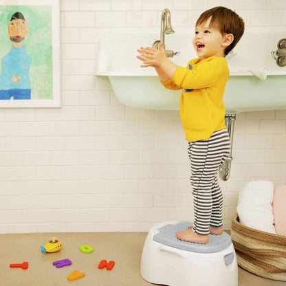Munchkin® Arm & Hammer Multi-Stage 3-in-1 Potty Seat, (Potty Chair, Trainer Ring and Step Stool), Grey