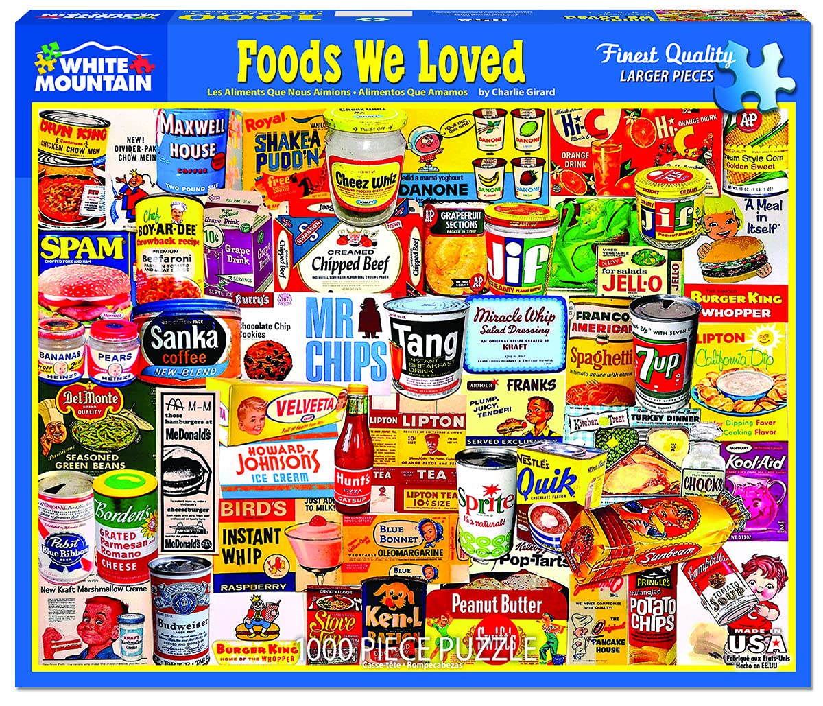 White Mountain Puzzles Foods We Loved - 1000 Piece Jigsaw Puzzle